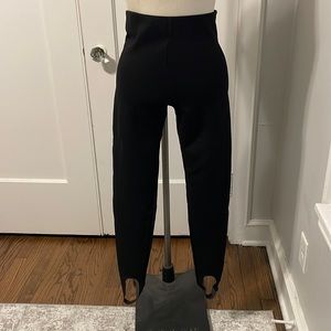 black leggings with stirrup